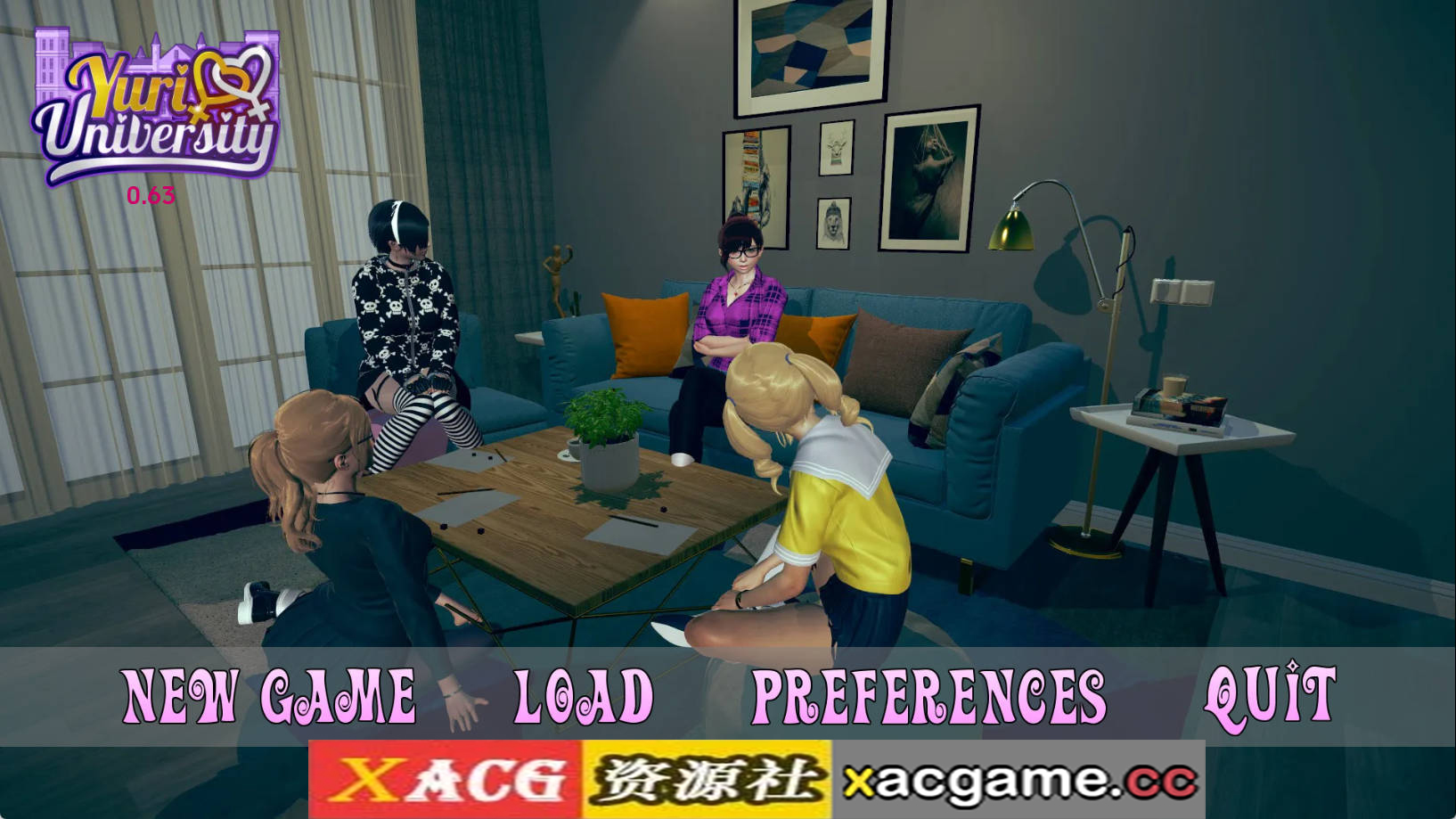 【PC+安卓+IOS/欧美SLG】尤里大学0.63汉化版【4.01G/汉化/动态/更新】